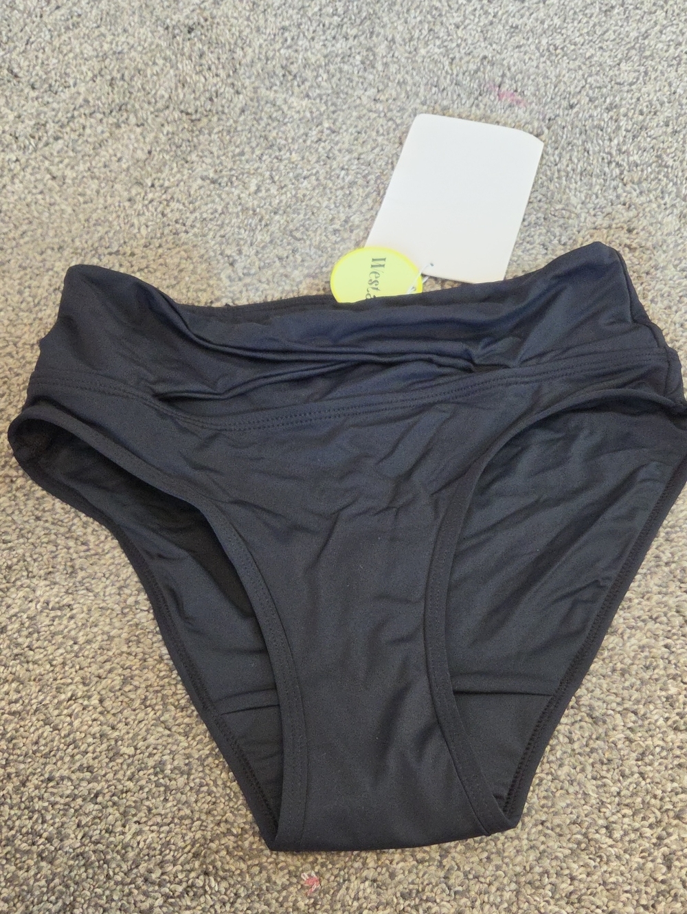 Women’s High-Waist Black Period Swim Bottom